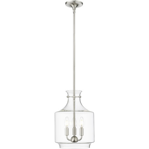 Mahannah 3 Light 11 inch Brushed Nickel Indoor Pendant Ceiling Light